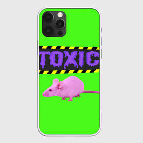 Чехол для iPhone 12 Pro Max с принтом Toxic в Курске, Силикон |  | animals | rat | toxic | животные | крыса | токсик