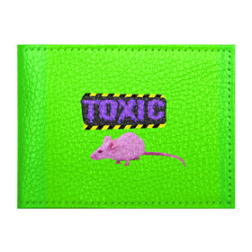 Обложка для студенческого билета с принтом Toxic в Курске, натуральная кожа | Размер: 11*8 см; Печать на всей внешней стороне | animals | rat | toxic | животные | крыса | токсик