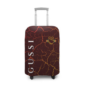 Чехол для чемодана 3D с принтом GUSSI / ГУСИ в Курске, 86% полиэфир, 14% спандекс | двустороннее нанесение принта, прорези для ручек и колес | 