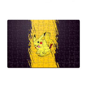 Пазл магнитный 126 элементов с принтом Happy Pikachu в Курске, полимерный материал с магнитным слоем | 126 деталей, размер изделия —  180*270 мм | Тематика изображения на принте: anime | baby | cartoon | cute | kawaii | pika pika | pokemon | аниме | анимешные | глаза | детям | зайчик | зверек | кавайный | кот | котенок | кролик | малыш | милый | мордочка | мультяшный | няшный | пика пика | пикачу | покемон
