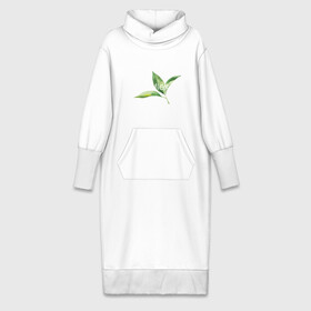 Платье удлиненное хлопок с принтом reflex листья в Курске,  |  | relax | зелень | листья