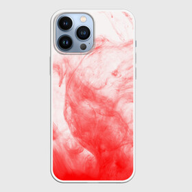 Чехол для iPhone 13 Pro Max с принтом RED SMOKE в Курске,  |  | дым | клякса | краски | красный туман | текстура