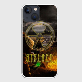 Чехол для iPhone 13 mini с принтом Stalker 2 в Курске,  |  | call of pripyat | chernobyl | clear sky | game | gamer | pripyat | s.t.a.l.k.e.r. | shadow of chernobyl | stalker | stalker 2 | зона отчуждения | припять | радиация | с.т.а.л.к.е.р. | сталкер | сталкер 2 | сталкер лого | ча