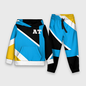 Детский костюм 3D (с толстовкой) с принтом Athletic team blue в Курске,  |  | armsport | at | athletic | athletic team | bodybuilding | crossfit | fitnes | gym | life | mma | powerlifting | sport | street | team | traning | workout | ат | атлетизм | бодибилдинг | зож | кросфит | мотивация | спорт | тренажерный зал | тренировки | фи