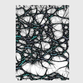 Скетчбук с принтом NEIROLINK в Курске, 100% бумага
 | 48 листов, плотность листов — 100 г/м2, плотность картонной обложки — 250 г/м2. Листы скреплены сверху удобной пружинной спиралью | абстракция | веном | наука | нейронная сеть | нейроны | превращения | сети | узор | ученые