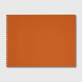 Альбом для рисования с принтом Радуга v6 - оранжевый в Курске, 100% бумага
 | матовая бумага, плотность 200 мг. | без дизайна | без картинки | одноцветные | оранжевый