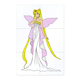 Магнитный плакат 2Х3 с принтом Sailor Moon/Серенити в Курске, Полимерный материал с магнитным слоем | 6 деталей размером 9*9 см | bunny | luna | princess | serenity | stars | usagi | wings | ангел | волосы | девушка | детям | звездная | звезды | королева | корона | крылья | луна | любовь | малышка | марс | радуга | сейлор мун | токио | усаги цукино | школьные 