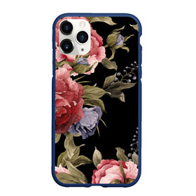 Чехол для iPhone 11 Pro Max матовый с принтом Цветы в Курске, Силикон |  | Тематика изображения на принте: арт | бутон | бутоны | зеленый | картина | рисунок | рисунок красками | розовый | темный | фиолетовый | чёрный