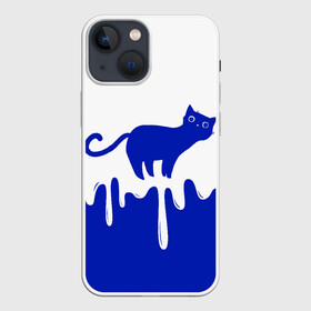 Чехол для iPhone 13 mini с принтом Milk Cat в Курске,  |  | cat | cats | japan | kitty | milk | кавай | кот | котейка | котенок | котик | кошка | кошки | милград | молоко | ня | япония