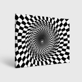 Холст прямоугольный с принтом иллюзия в Курске, 100% ПВХ |  | Тематика изображения на принте: воронка | иллюзия | студентам | тоннель | шахматы