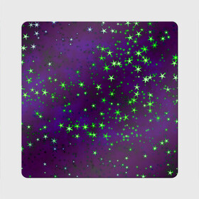 Магнит виниловый Квадрат с принтом Звездное небо арт в Курске, полимерный материал с магнитным слоем | размер 9*9 см, закругленные углы | Тематика изображения на принте: арт | звездное небо | звездочки | звезды | космос | небо | рисунок | текстура | туманность