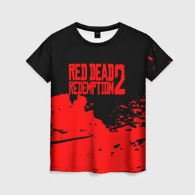 Женская футболка 3D с принтом RED DEAD REDEMPTION 2 в Курске, 100% полиэфир ( синтетическое хлопкоподобное полотно) | прямой крой, круглый вырез горловины, длина до линии бедер | Тематика изображения на принте: rdr 2 | rdr2 | rdr2 pc | red dead 2 | red dead online | red dead redemption | red dead redemption 2 | red dead redemption 2 gameplay | red dead redemption 2 pc | western