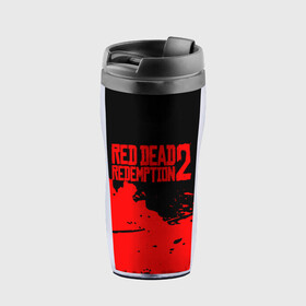 Термокружка-непроливайка с принтом RED DEAD REDEMPTION 2 в Курске, внутренняя часть — пищевой пластик, наружная часть — прозрачный пластик, между ними — полиграфическая вставка с рисунком | объем — 350 мл, герметичная крышка | rdr 2 | rdr2 | rdr2 pc | red dead 2 | red dead online | red dead redemption | red dead redemption 2 | red dead redemption 2 gameplay | red dead redemption 2 pc | western