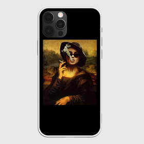 Чехол для iPhone 12 Pro Max с принтом jaKondA в Курске, Силикон |  | jakonda | mona lisa | smoking | woman | девушка | джаконда | мона лиза