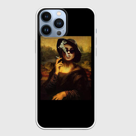 Чехол для iPhone 13 Pro Max с принтом jaKondA в Курске,  |  | jakonda | mona lisa | smoking | woman | девушка | джаконда | мона лиза