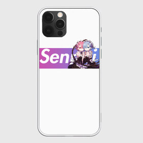 Чехол для iPhone 12 Pro Max с принтом ReZero в Курске, Силикон |  | anime | glitch | japan | ram | re | rem | rezero | senpai | subaru | waifu | zero | анимация | аниме | вайфу | глитч | глич | мультсериал | мультфильм | семпай | сенпай | сериал | япония