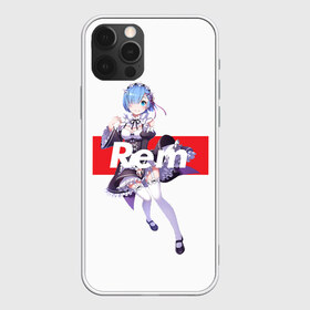 Чехол для iPhone 12 Pro Max с принтом ReZero в Курске, Силикон |  | Тематика изображения на принте: anime | glitch | japan | ram | re | rem | rezero | senpai | subaru | waifu | zero | анимация | аниме | вайфу | глитч | глич | мультсериал | мультфильм | семпай | сенпай | сериал | япония