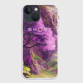 Чехол для iPhone 13 mini с принтом Ghost of Tsushima в Курске,  |  | ghost of tsushima | игра | лес | природа | рисунок