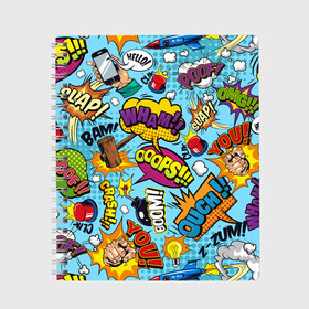 Тетрадь с принтом Pop art comics в Курске, 100% бумага | 48 листов, плотность листов — 60 г/м2, плотность картонной обложки — 250 г/м2. Листы скреплены сбоку удобной пружинной спиралью. Уголки страниц и обложки скругленные. Цвет линий — светло-серый
 | art | collage | comics | pattern
sticker | pop | pop art | popular | textures | арт | коллаж | комикс | паттерн | поп | поп арт | стикер | текстуры | фон
