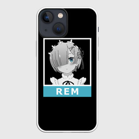 Чехол для iPhone 13 mini с принтом Рем в Курске,  |  | emilia | ram | re | rem | rezero | subaru | zero | альтернативном | аниме | горничная | жизнь | кавай | мило | мире | нацуки | нуля | пак | рам | рем | субару | тан | эмилия