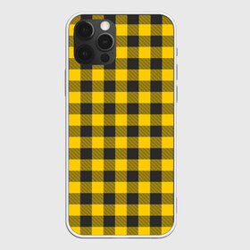 Чехол для iPhone 12 Pro Max с принтом Желтая клетка в Курске, Силикон |  | cage | cage pattern | checkered ornament | ornament | pattern | print cage | tartan | желтая клетка | клетка | клетка узор | клетчатый орнамент | орнамент | принт клетка | тартан | узор | шотландка | шотландская клетка