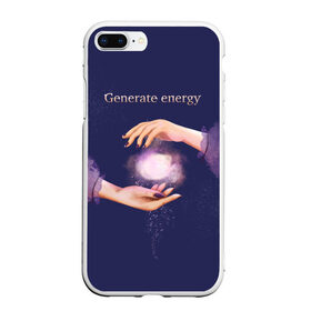 Чехол для iPhone 7Plus/8 Plus матовый с принтом Генерация энергии в Курске, Силикон | Область печати: задняя сторона чехла, без боковых панелей | Тематика изображения на принте: волшебство | йога | магия | медитация | сила | эзотерика | энергия