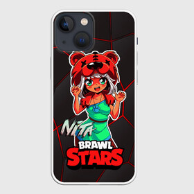 Чехол для iPhone 13 mini с принтом Nita Brawl Stars в Курске,  |  | anime | brawl | brawl stars | brawlstars | brawl_stars | jessie | nita | аниме | бравл | бравлстарс | девочка | девочка в шкуре медведя | девушка | манга | медведь | нета | нита