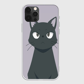 Чехол для iPhone 12 Pro Max с принтом Чёрный кот в Курске, Силикон |  | Тематика изображения на принте: аниме | аниме кот | арт | кёрный котёнок | кот | котёнок | кошка | рисунок | чёрная кошка | черный кот | черный котенок