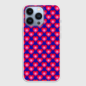 Чехол для iPhone 13 Pro с принтом Неоновые сердца в Курске,  |  | hearts | love is | neon | pattern | valentines day | алиса | бабушка | валентина | влюбленные | девушке | дочь | лучшая | любимая | любовь | мама | подарок | романтика | свадьба | сердечки | сердечко | сердце | сестра | узор