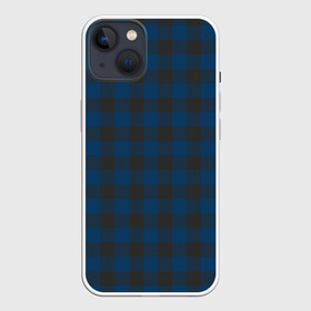 Чехол для iPhone 13 с принтом Темно синяя Клетка в Курске,  |  | cage | cage pattern | checkered ornament | ornament | pattern | print cage | tartan | клетка | клетка узор | клетчатый орнамент | орнамент | принт клетка | тартан | темно синяя клетка | узор | шотландка | шотландская клетка