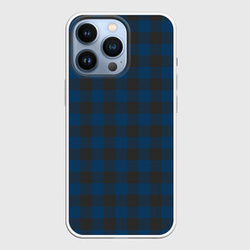 Чехол для iPhone 13 Pro с принтом Темно синяя Клетка в Курске,  |  | cage | cage pattern | checkered ornament | ornament | pattern | print cage | tartan | клетка | клетка узор | клетчатый орнамент | орнамент | принт клетка | тартан | темно синяя клетка | узор | шотландка | шотландская клетка