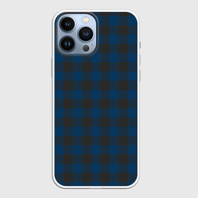 Чехол для iPhone 13 Pro Max с принтом Темно синяя Клетка в Курске,  |  | cage | cage pattern | checkered ornament | ornament | pattern | print cage | tartan | клетка | клетка узор | клетчатый орнамент | орнамент | принт клетка | тартан | темно синяя клетка | узор | шотландка | шотландская клетка