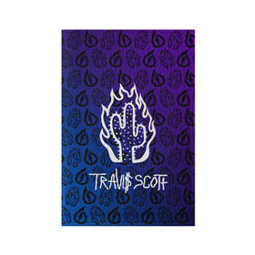 Обложка для паспорта матовая кожа с принтом TRAVIS SCOTT в Курске, натуральная матовая кожа | размер 19,3 х 13,7 см; прозрачные пластиковые крепления | scott | travis | travis scott | арт | градиент | значки | значлк | исполнитель | кактус | лого | логотип | музыка | музыкант | огонь | певец | певец трэвис скотт | песни | пламя | пясня | рэп | рэпер | скотт | трэвис