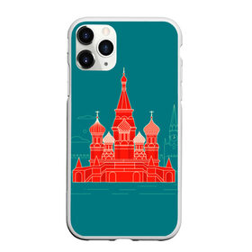 Чехол для iPhone 11 Pro матовый с принтом Москва в Курске, Силикон |  | Тематика изображения на принте: красная площадь | кремль | москва | патриот | россия | туризм