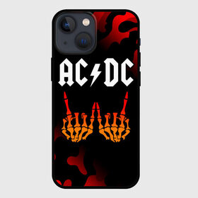 Чехол для iPhone 13 mini с принтом AC DС в Курске,  |  | ac dc | acdc | back to black | highway to hell | logo | music | rock | айси | айсидиси | диси | лого | логотип | молния | музыка | рок | символ | символика | символы | эйси | эйсидиси