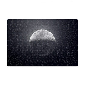 Пазл магнитный 126 элементов с принтом луна в Курске, полимерный материал с магнитным слоем | 126 деталей, размер изделия —  180*270 мм | moon | звезды | космос | луна | планета