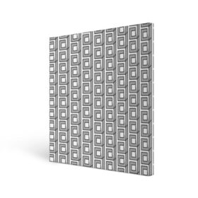 Холст квадратный с принтом Архитектура в Курске, 100% ПВХ |  | архитектура | бетон | брутализм | геометрия | квадраты | кубизм | кубы | паттерн | хрущевки