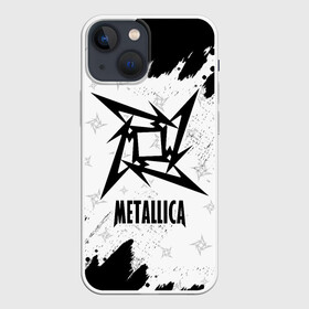 Чехол для iPhone 13 mini с принтом METALLICA   МЕТАЛЛИКА в Курске,  |  | hetfield | james | logo | metal | metalica | metallica | music | rock | star | джеймс | звезда | знак | ларс | лого | логотип | логотипы | метал | металика | металлика | музыка | рок | символ | символы | ульрих | хэтфилд