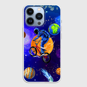 Чехол для iPhone 13 Pro с принтом Space bicycle в Курске,  |  | astronaut | bicycle | comet | cosmos | earth | jupiter | mars | moon | saturn | space | spacesuit | star | астронавт | велосипед | звезда | земля | комета | космонавт | космос | луна | марс | сатурн | скафандр | юлитер