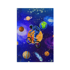 Обложка для паспорта матовая кожа с принтом Space bicycle в Курске, натуральная матовая кожа | размер 19,3 х 13,7 см; прозрачные пластиковые крепления | astronaut | bicycle | comet | cosmos | earth | jupiter | mars | moon | saturn | space | spacesuit | star | астронавт | велосипед | звезда | земля | комета | космонавт | космос | луна | марс | сатурн | скафандр | юлитер