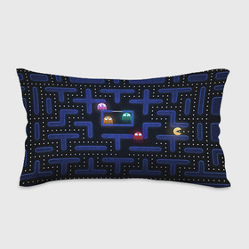 Подушка 3D антистресс с принтом Pacman в Курске, наволочка — 100% полиэстер, наполнитель — вспененный полистирол | состоит из подушки и наволочки на молнии | pac man | pacman | аркады | пакмэн