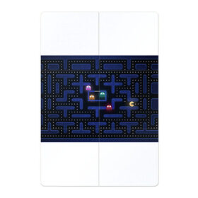 Магнитный плакат 2Х3 с принтом Pacman в Курске, Полимерный материал с магнитным слоем | 6 деталей размером 9*9 см | pac man | pacman | аркады | пакмэн