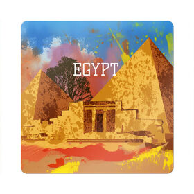 Магнит виниловый Квадрат с принтом Египет(Пирамида Хеопса) в Курске, полимерный материал с магнитным слоем | размер 9*9 см, закругленные углы | egypt | египет | пирамида хеопса | пирамиды | туристические
