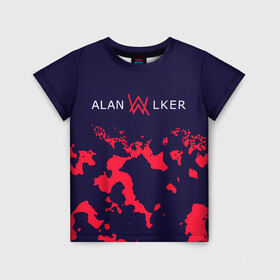 Детская футболка 3D с принтом ALAN WALKER / АЛАН УОКЕР в Курске, 100% гипоаллергенный полиэфир | прямой крой, круглый вырез горловины, длина до линии бедер, чуть спущенное плечо, ткань немного тянется | Тематика изображения на принте: alan | faded | house | logo | music | walker | алан | вокер | волкер | диджей | лого | логотип | логотипы | музыка | музыкант | символ | символы | танцеальная | уокер | хаус | электронная