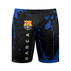 Мужские шорты спортивные с принтом BARCELONA / БАРСЕЛОНА в Курске,  |  | barca | barcelona | barsa | barselona | fcb | logo | messi | барса | барселона | знак | клуб | лого | логотип | логотипы | месси | символ | символы | футбол | футбольная | футбольный