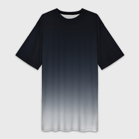 Платье-футболка 3D с принтом Градиент в Курске,  |  | gradient | абстракция | амбре | без дизайна | белая | белый | голубая | голубое | градиент | градиент и ничего лишнего | градиенты | на каждый день | серая | серое | серый | синий | синяя | текстура