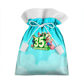 Подарочный 3D мешок с принтом Mario в Курске, 100% полиэстер | Размер: 29*39 см | 35 | mario | mario 3d all stars | mario 3d world | mario bros | super mario | марио