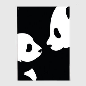 Постер с принтом Panda в Курске, 100% бумага
 | бумага, плотность 150 мг. Матовая, но за счет высокого коэффициента гладкости имеет небольшой блеск и дает на свету блики, но в отличии от глянцевой бумаги не покрыта лаком | bearcat | coon bear | panda | бамбуковый медвед | большая панда | гигантская панда