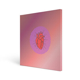 Холст квадратный с принтом Сердечко на розовом фоне в Курске, 100% ПВХ |  | круг | любовь | неон | полосатый | розовый | сердце | сияние | фиолетовый