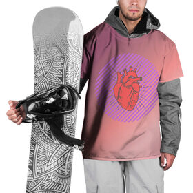 Накидка на куртку 3D с принтом Сердечко на розовом фоне в Курске, 100% полиэстер |  | Тематика изображения на принте: круг | любовь | неон | полосатый | розовый | сердце | сияние | фиолетовый